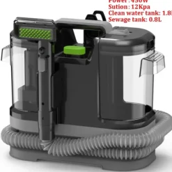 Tæpperenser, Bærbar, Dobbelt Vandtank System,450W-EU stik Best