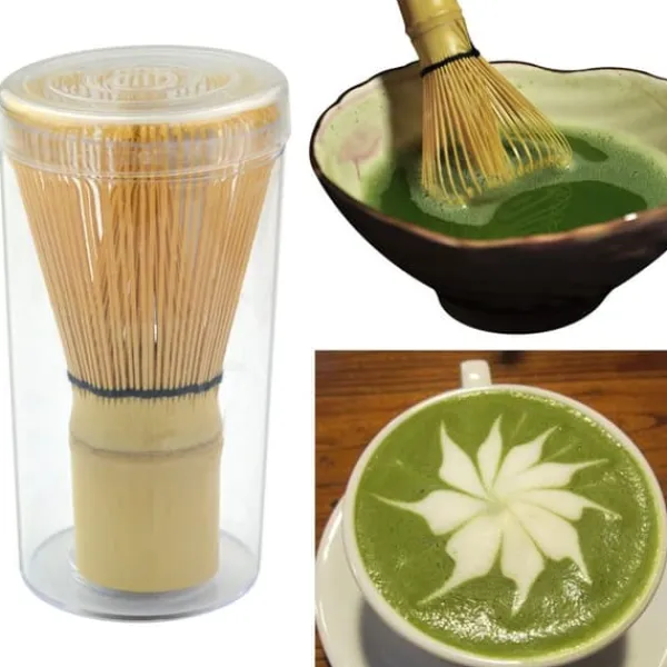 Tefiltre>Traditionell bambu Matcha grönt te pulvervisp Chasen borstverktyg