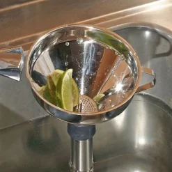Tragt, rustfri stål tragt, rester tragt 127 mm Outlet