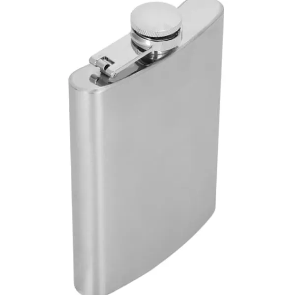 Tragt til spiritusflaske i rustfrit stål, 7 oz, med to vinkopper, sæt til fødselsdagsgave (børstet) Outlet