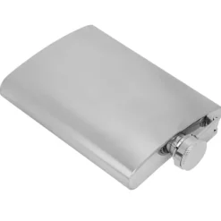 Tragt til spiritusflaske i rustfrit stål, 7 oz, med to vinkopper, sæt til fødselsdagsgave (børstet) Outlet