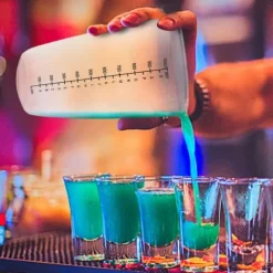 Cocktailshakers & Drinkudstyr>Transparent Anti-Lak Cocktail Shaker Mixer med Skalaværktøj (1000ml)