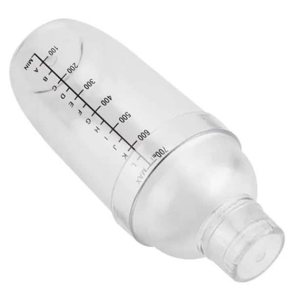 Cocktailshakers & Drinkudstyr>Transparent Anti-Lækage PC Harpiks Cocktail Shaker Mixer med Vægtstang (700ml)