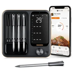Trådløs Kødtermometer, 4 Prober, WiFi og Bluetooth Forbindelse,4 sonder Best