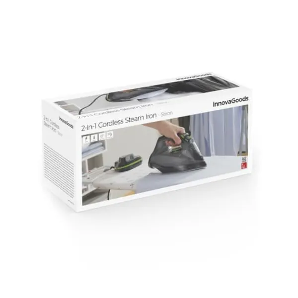 Find Dit Strygejern Her>Trådløst 2-i-1-dampstrygejern Stiron InnovaGoods 2400 W 20-30 g/min