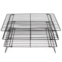 Tre Lags Nonstick Køleplade Bageplade Køkken Brød Kagerist Konditorværktøj 40x25x9cm New