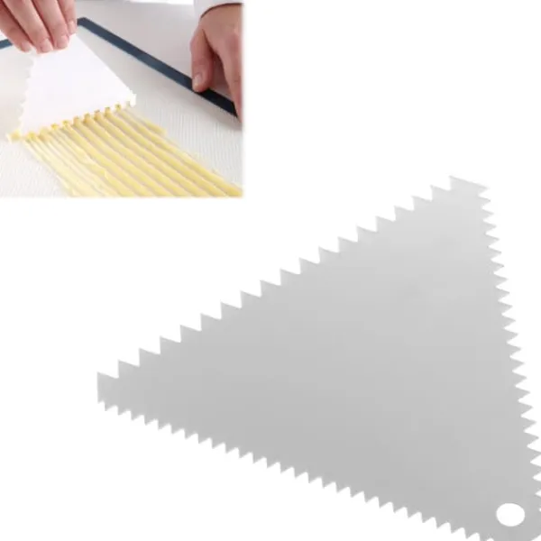Trekantet konfektureskraber, TAKKET, rustfrit stål, 110x110mm - HENDI 554227 Hot