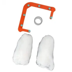Trekantet vask siholder med 100 STK vask si-pose til køkkenaffald, stald og filterrester - Orange New