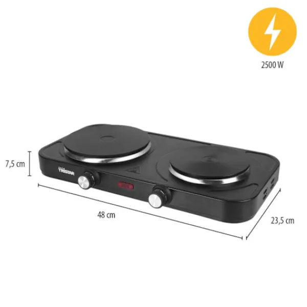 Portable Komfurer>Tristar Kokplatta dubbel KP-6152 2500W