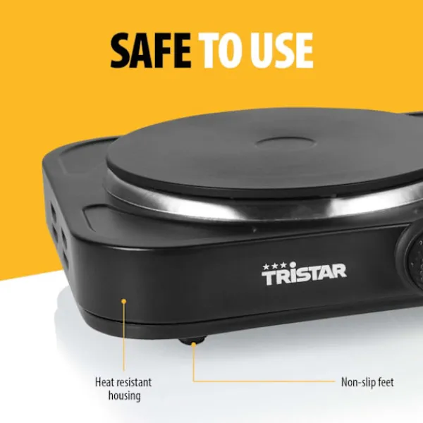 Portable Komfurer>Tristar Kokplatta dubbel KP-6152 2500W