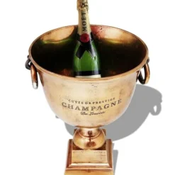 Isspande & Kølere>Trofæpokal champagnekøler i kobber – Elegant flaskekøler til fester | Farve: Brun | Størrelse: Standard