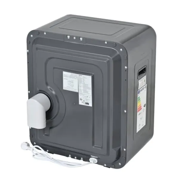 Tørretumblere>Tørretumbler 3-4 kg i rustfrit stål, 850 W med multifiltersystem, 6 programmer og overophedningsbeskyttelse (vægmontering)