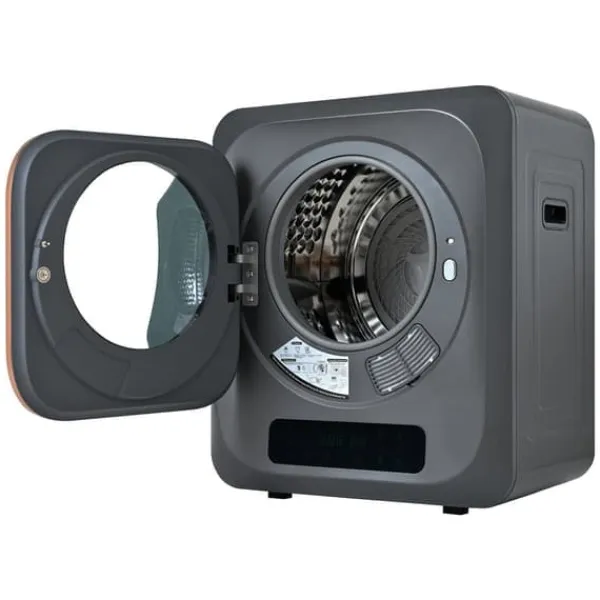 Tørretumbler 3-4 kg i rustfrit stål, 850 W med multifiltersystem, 6 programmer og overophedningsbeskyttelse (vægmontering) New