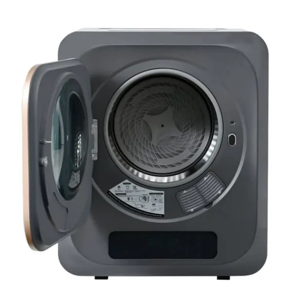 Tørretumblere>Tørretumbler 3-4 kg i rustfrit stål, 850 W med multifiltersystem, 6 programmer og overophedningsbeskyttelse (vægmontering)