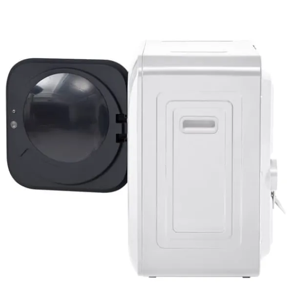 Tørretumblere>Tørretumbler 3-4 kg rustfrit stål, 850 W med multifiltersystem, 6 programmer og overophedningsbeskyttelse (vægmonteret)