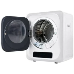 Tørretumbler 3-4 kg rustfrit stål, 850 W med multifiltersystem, 6 programmer og overophedningsbeskyttelse (vægmonteret) Outlet