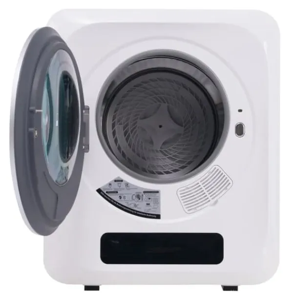 Tørretumblere>Tørretumbler, rustfrit stål, 2,5 kg (op til 4 kg), 850 W, 6 programmer, filter, overophedningsbeskyttelse, vægmonterbar