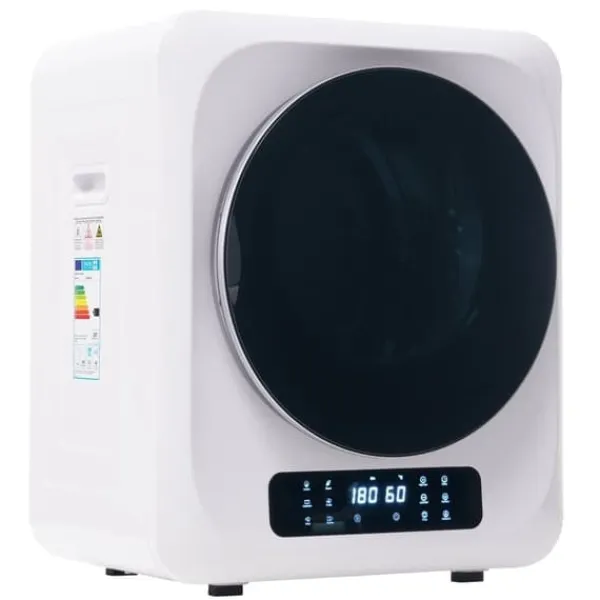 Tørretumblere>Tørretumbler, rustfrit stål, 2,5 kg (op til 4 kg), 850 W, 6 programmer, filter, overophedningsbeskyttelse, vægmonterbar