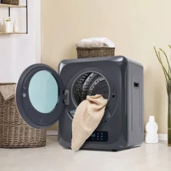 Tørretumbler, rustfrit stål, 2,5 kg (op til 4 kg), 850 W, 6 programmer, filter, overophedningsbeskyttelse, vægmonterbar Online