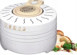 Tørretumbler til svampe, frugt, grøntsager, kød, 250W, 4 sier, 28 cm Outlet