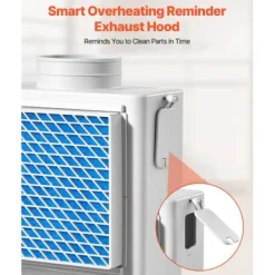 Tørretumbler Ventilationssæt, 236x134x294 mm, Hvid, ABS-materiale Outlet