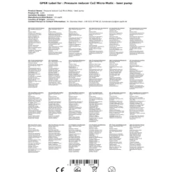 Sodavandsmaskiner>Trykbegrænser, Trykregulator, Trykreduktionsventil CO2, Trykreducer, CO2 regulator Micro-Matic Model 1405 - Fadølsanlæg