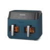 TurboTronic DAF6W Double Airfryer XXL med vindue - 9 Liter - Blå Sale