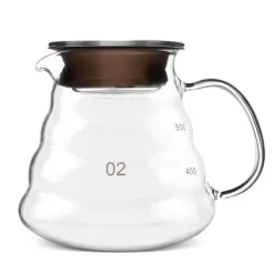 Kaffe- & Tekander>Tyk glaskedel - 500 ml varmebestandig til kaffe og te