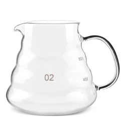 Kaffe- & Tekander>Tyk glaskedel - 500 ml varmebestandig til kaffe og te