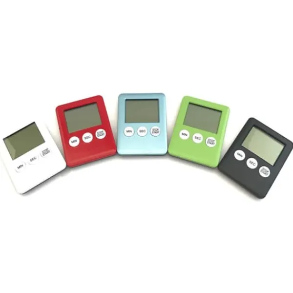 Æggeure>Tynd Køkken Timer Timer Storskærm Digital Magnetisk Nedtælling - Lyseblå