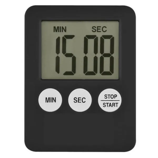 Æggeure>Tynd Køkken Timer Timer Storskærm Digital Magnetisk Nedtælling