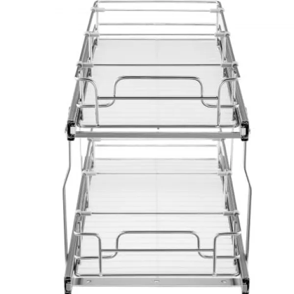 Uddragelig skabsorganisator, 34,3x53,3x38,1 cm, stål, opbevaring Discount