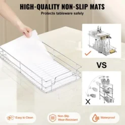 Uddragelig skabsorganisator, 34,3x53,3x38,1 cm, stål, opbevaring Discount