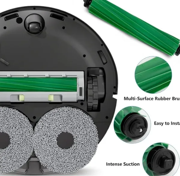 Støvsugertilbehør>Udskiftningssæt til iRobot Roomba Plus 405/505 Combo robotstøvsuger - Høj kvalitet og effektiv rengøring