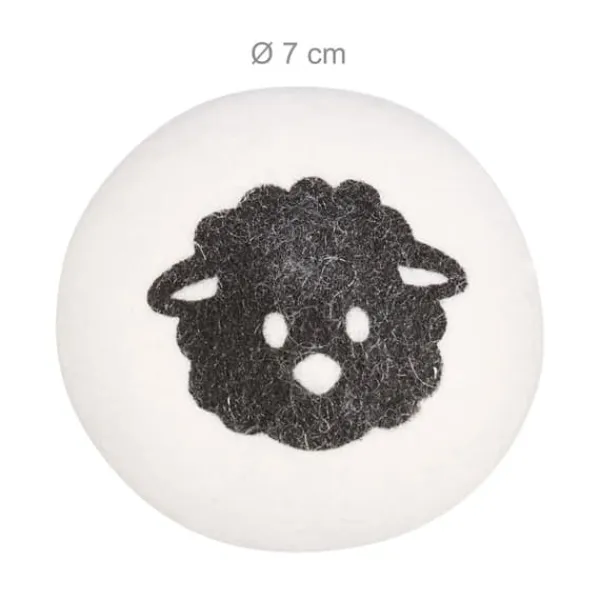 Uldtørrekugler sæt, 7 cm, Hvid Discount