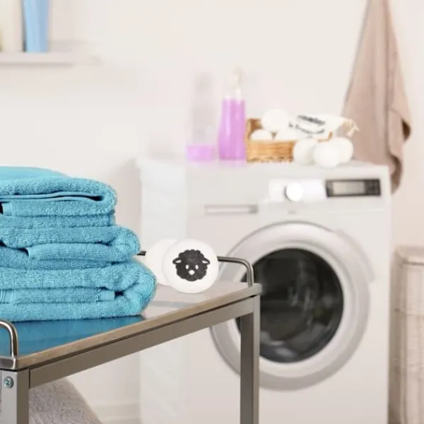 Uldtørrekugler sæt, 7 cm, Hvid Discount