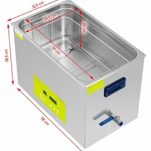 Ultralydsrenser>Ultralyds badekarrens LED-renser 30 l 600 W
