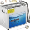 Ultralydsrensemaskine, 36KHz~40KHz justerbar frekvens, 6L 220V, digital timer og varmelegeme. Ideel til smykker og briller. FCC/CE/RoHS godkendt.