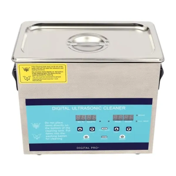 Ultralydsrenser - 10 L Rengøringsmaskine - 28/40 kHz - Timer 0–30 min - EU-stik 220 V - Rustfrit stål 201/304 - Effekt <800 W - Lysegrå New