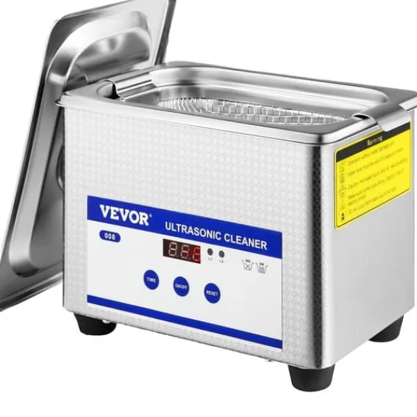 Ultralydsrenser, 40 kHz dyb rengøringskraft, genopretter glans til smykker og briller, hjemme-/laboratoriebrug, 800 ml