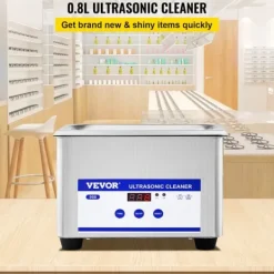 Ultralydsrenser, 40 kHz dyb rengøringskraft, genopretter glans til smykker og briller, hjemme-/laboratoriebrug, 800 ml