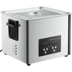 Ultralydsrenser - Professionel industriel 15 L - 240 W - 40 kHz - Rustfrit stål - Digitalt display - Rengøringskurv - Til dele & karburatorer Sale