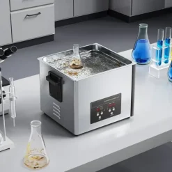 Ultralydsrenser - Professionel industriel 15 L - 240 W - 40 kHz - Rustfrit stål - Digitalt display - Rengøringskurv - Til dele & karburatorer Sale