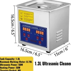 Ultralydsrenser, Bærbar Vaskemaskine, Hjemmeelektronik, 1,3L