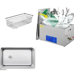 Ultralydsrenser, 40kHz frekvens, rustfrit stål konstruktion,22L JPS-80A Clearance