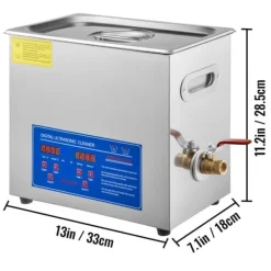 Ultralydsrenser>Ultralydsrenser, 6L kapacitet, holdbar rustfrit stål konstruktion,6L