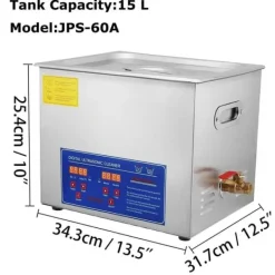 Ultralydsrenser, 6L kapacitet, justerbar temperatur,13.5-15L