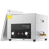Ultralydsrenser 15L med varme, timer & kurv, digital sonic maskine til effektiv rengøring. Sale