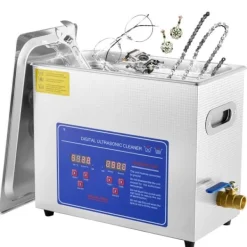 Ultralydsrenser>Ultralydsrensningsmaskine SM® - 6L, 240V, 200W, rustfrit stål, sølv, til glas, smykker, tandproteser