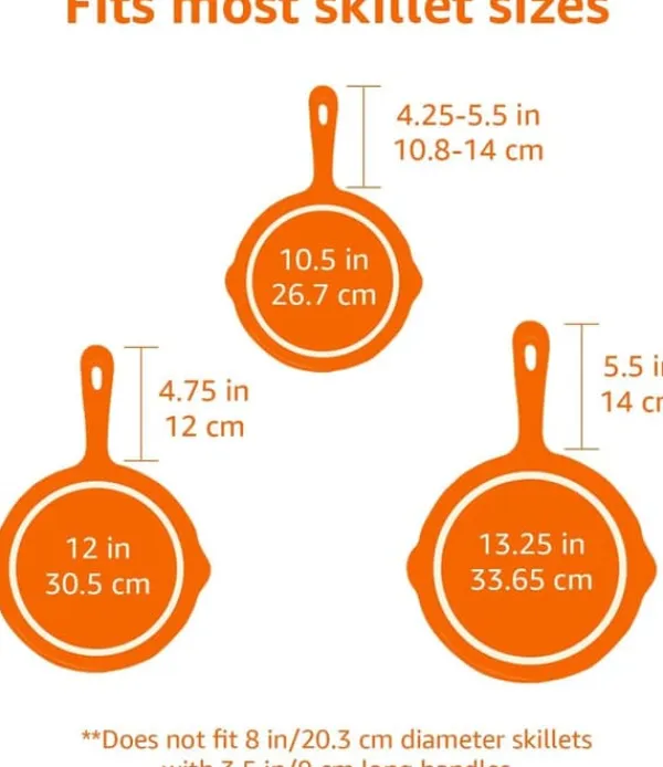 Grydelapper & Grillvanter>Universal silikonebetræk til stegepande, 14 cm